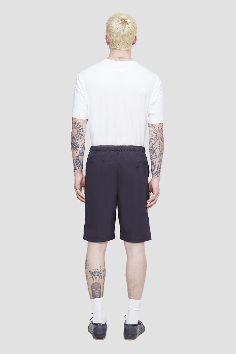 Kickin' It Short-blue #1 Kickin' It Short, Midnight blue Kickin It shorts from 3.1 PHILLIP LIM featuring logo patch to the side, belted waist, two side inset pockets and rear button-fastening pocket.- 3