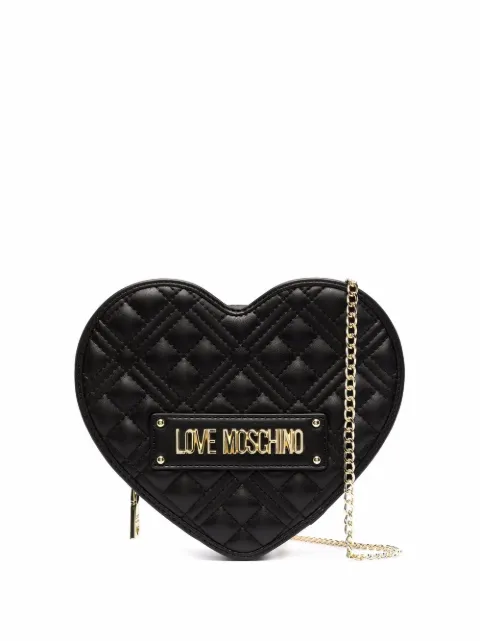 Love Moschino Bolsa transversal com placa de logo