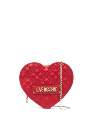 love moschino heart quilted crossbody