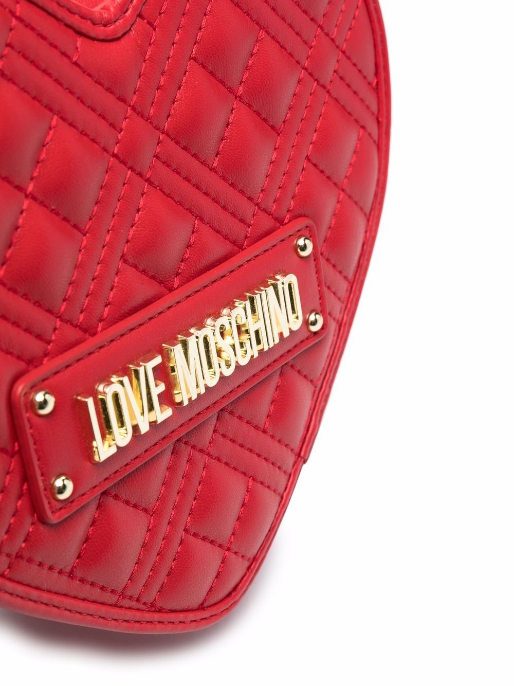 Love Moschino Heart logo-plaque Crossbody Bag - Farfetch