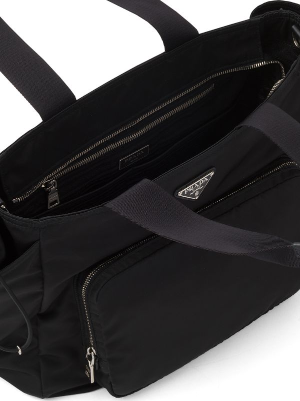 Prada Nylon Diaper Bag in Black