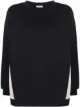 Image 1 of Moncler contrast-panel logo-embossed sweatshirt