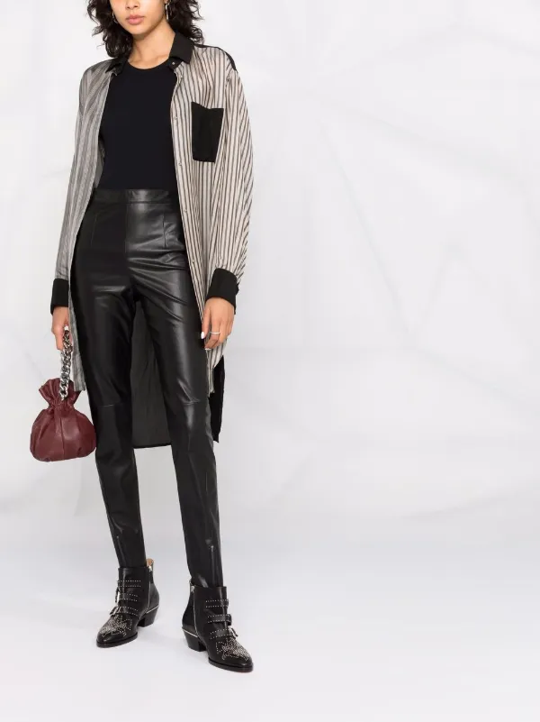Patrizia Pepe leather-effect Leggings 