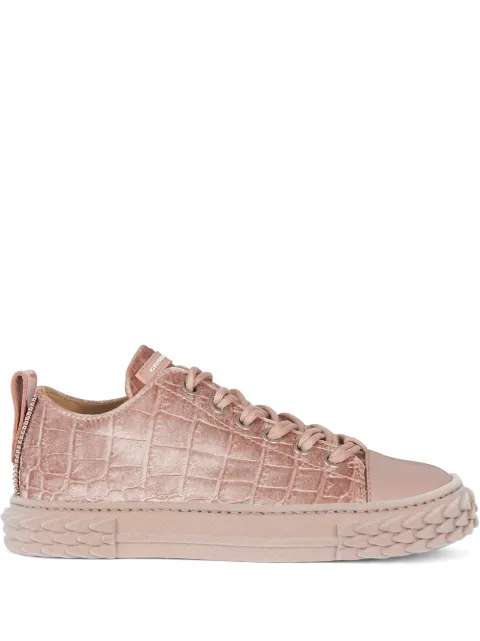 Giuseppe Zanotti Blabber velvet low-top sneakers