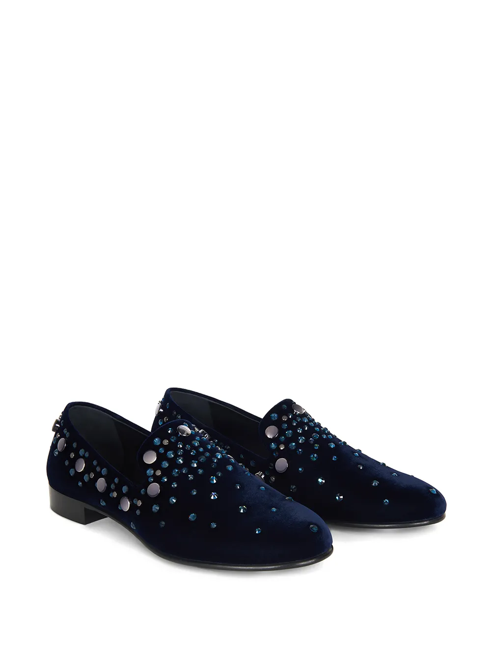 Giuseppe Zanotti Seymour loafers verfraaid met studs - Blauw