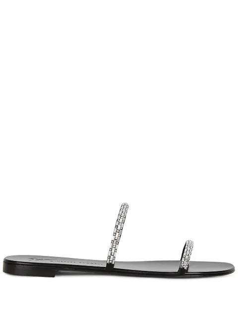 Giuseppe Zanotti Mauritia embellished flat sandals