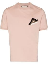 ＜Farfetch＞ ★40%OFF！Pr?vu Tri ロゴ Tシャツ - ピンク画像