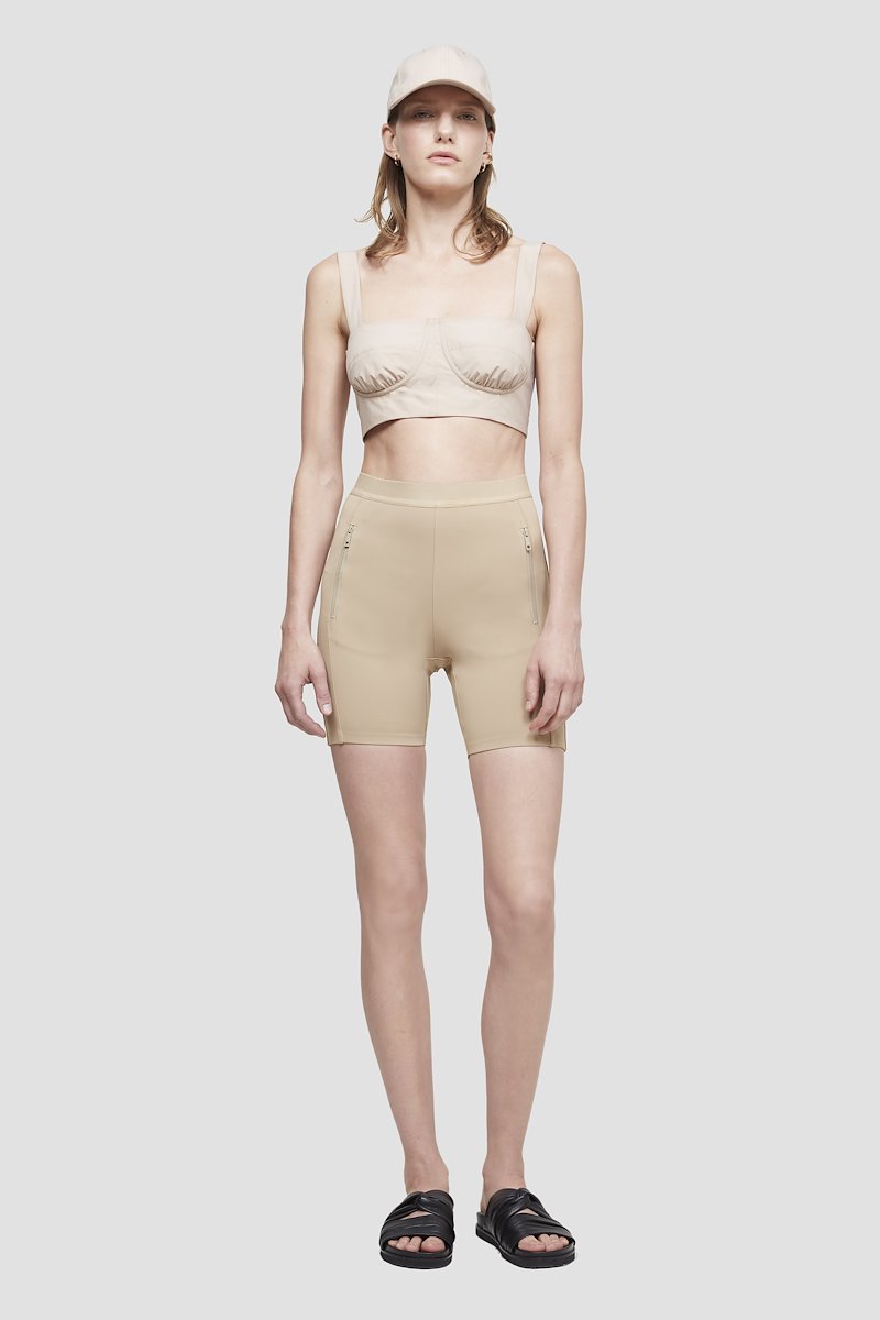 The Everyday Bike Short-neutrals #0 The Everyday Bike Short, TAN Synthetic->viscose The Everyday Bike Short from 3.1 Phillip Lim. - 0