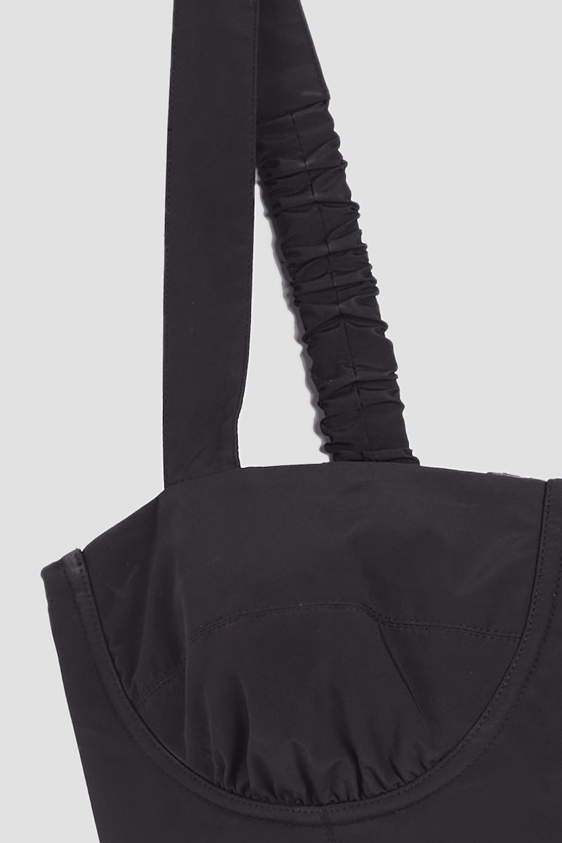 The Day Bra-black #0 The Day Bra, Black The Day bra top from 3.1 PHILLIP LIM featuring sweetheart neck, elasticated band, cropped and sleeveless.- 6