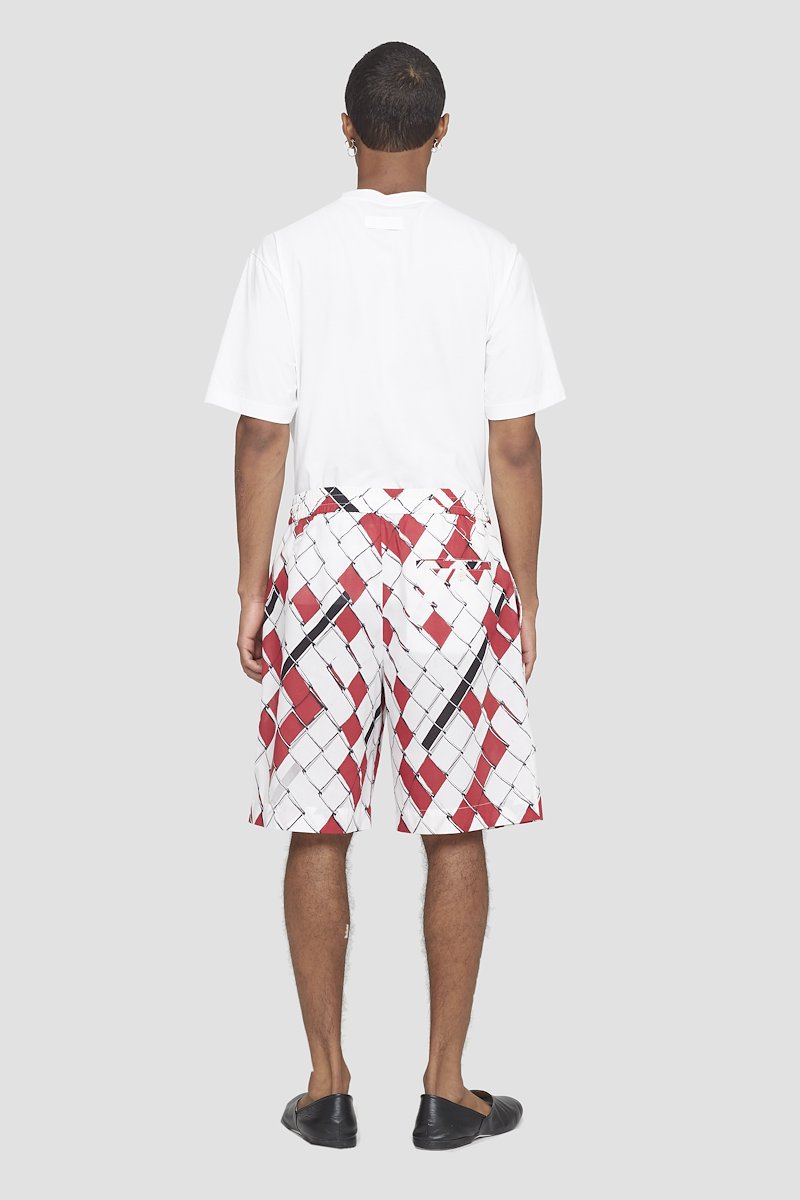 Cruiser Short-multicolour #1 Cruiser Short, woven-print deck shorts from 3.1 PHILLIP LIM featuring white, red, abstract pattern print, elasticated drawstring waistband, two side slit pockets and above-knee length.- 3