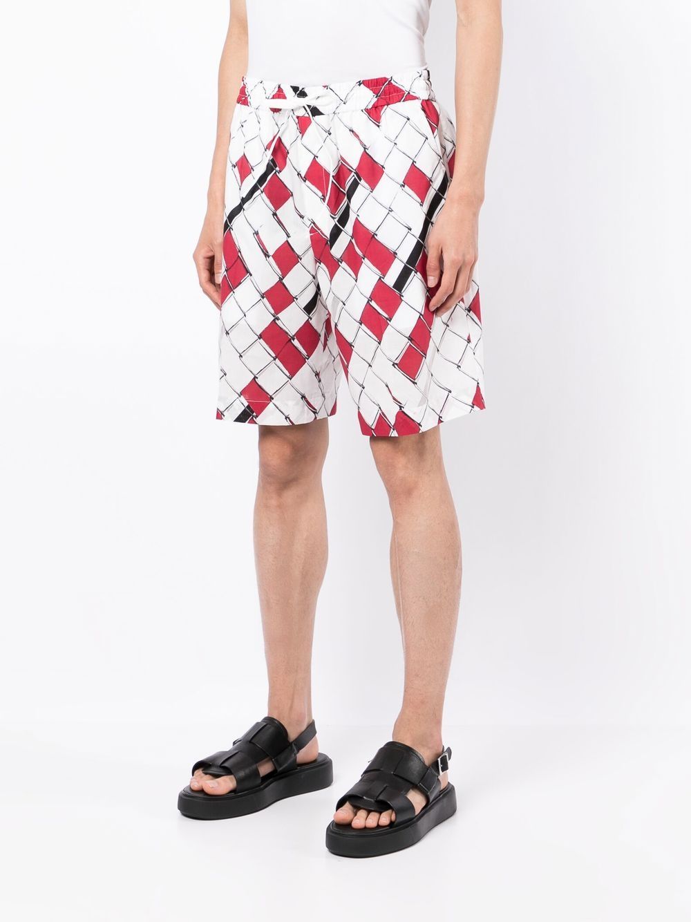 Shop 3.1 Phillip Lim / フィリップ リム Woven-print Deck Shorts In Multicolour