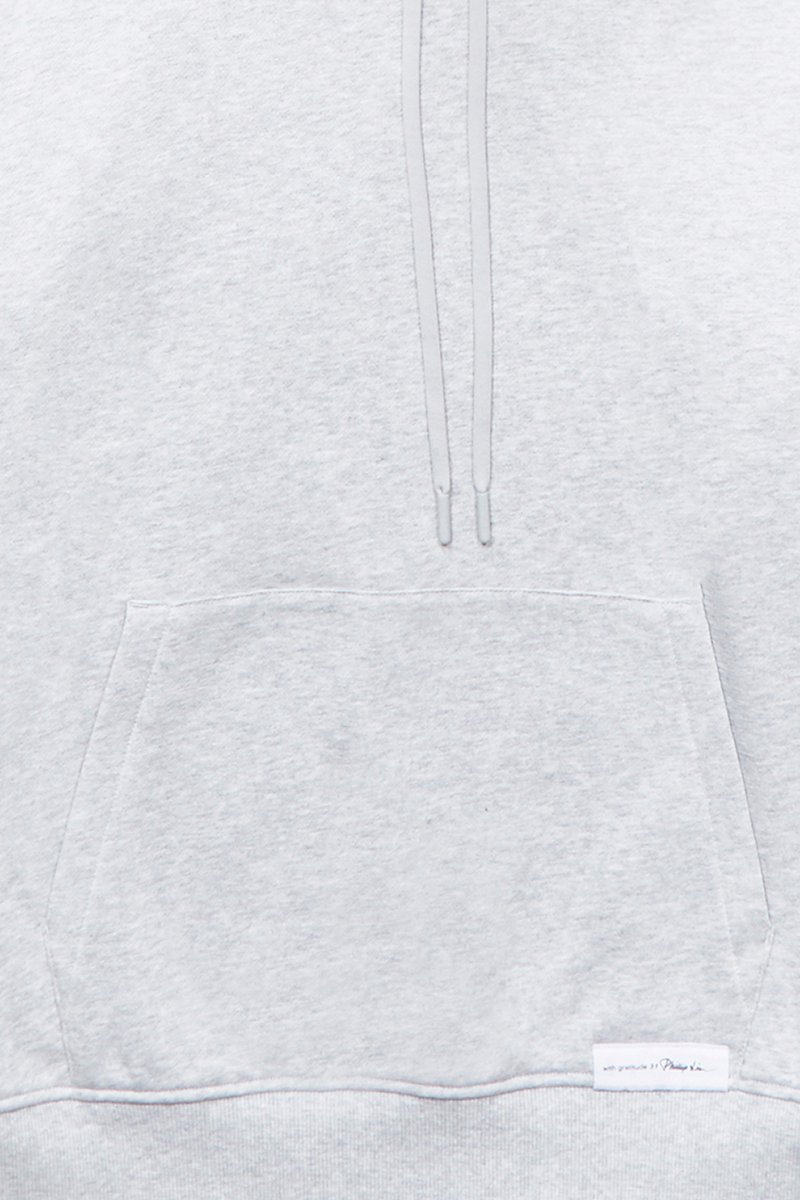 The Everyday Hoodie-grey #1 The Everyday Hoodie, Light heather grey cotton Everyday terrycloth hoodie from 3.1 PHILLIP LIM featuring terry-cloth effect, round neck, long sleeves, drawstring hood, front pouch pocket, straight hem and ribbed trim.- 7