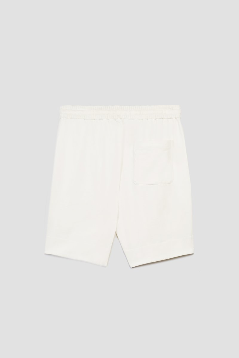 Boxer Short-white #1 Boxer Short, side-stripe sweatshorts from 3.1 PHILLIP LIM featuring ivory white, cotton, side stripe detailing, elasticated drawstring waistband, two side slit pockets and above-knee length.- 5