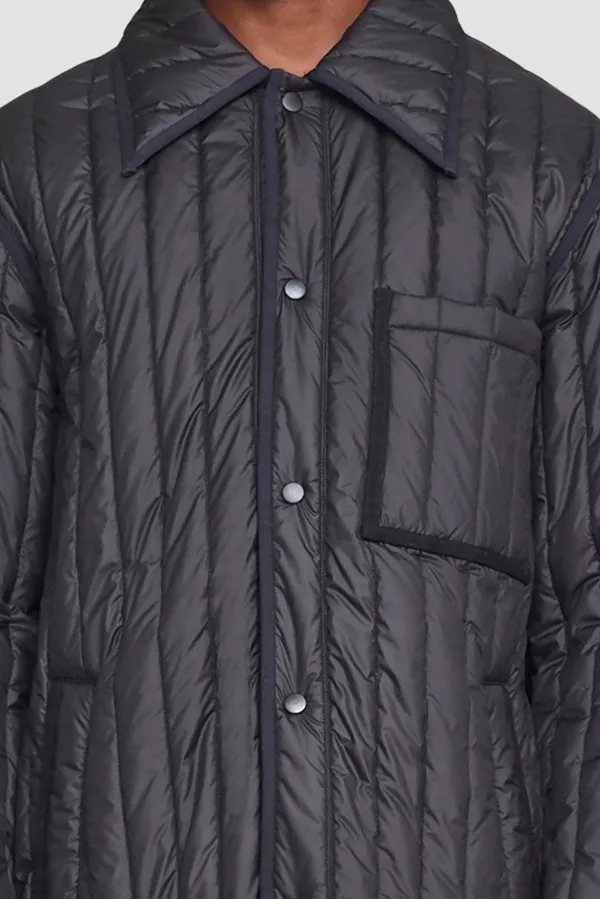 3.1 Phillip Lim ブラック ドッキングMA-1 ジャケット S 3.1 Phillip Lim ブラック ドッキングMA-1 ジャケット シルク