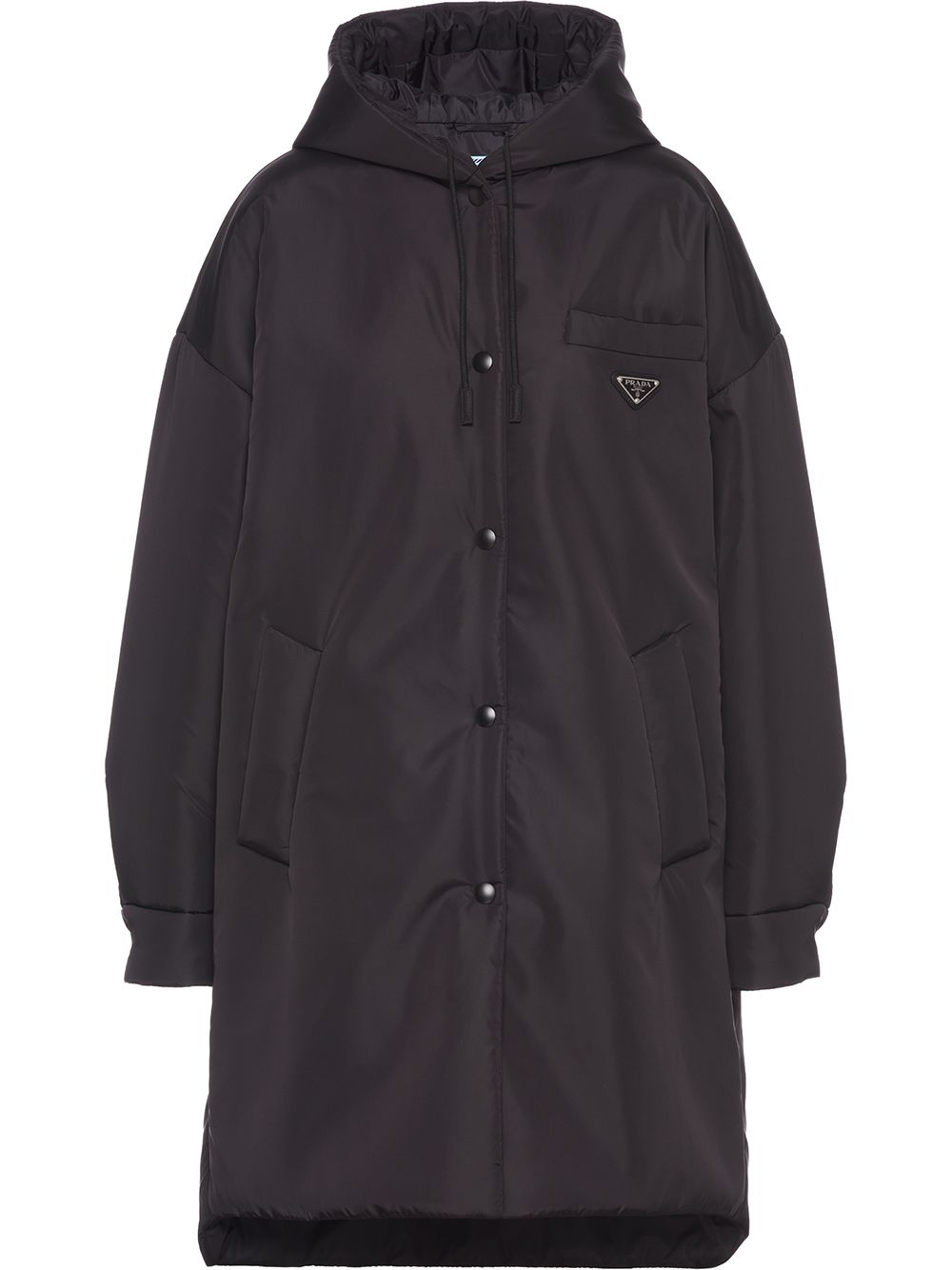 Light Re-Nylon triangle-logo raincoat