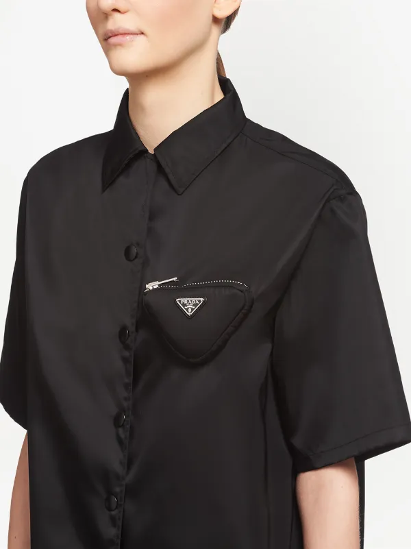 prada gabardine shirt