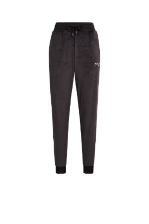 Logo-Embroidered Velour Sweatpants