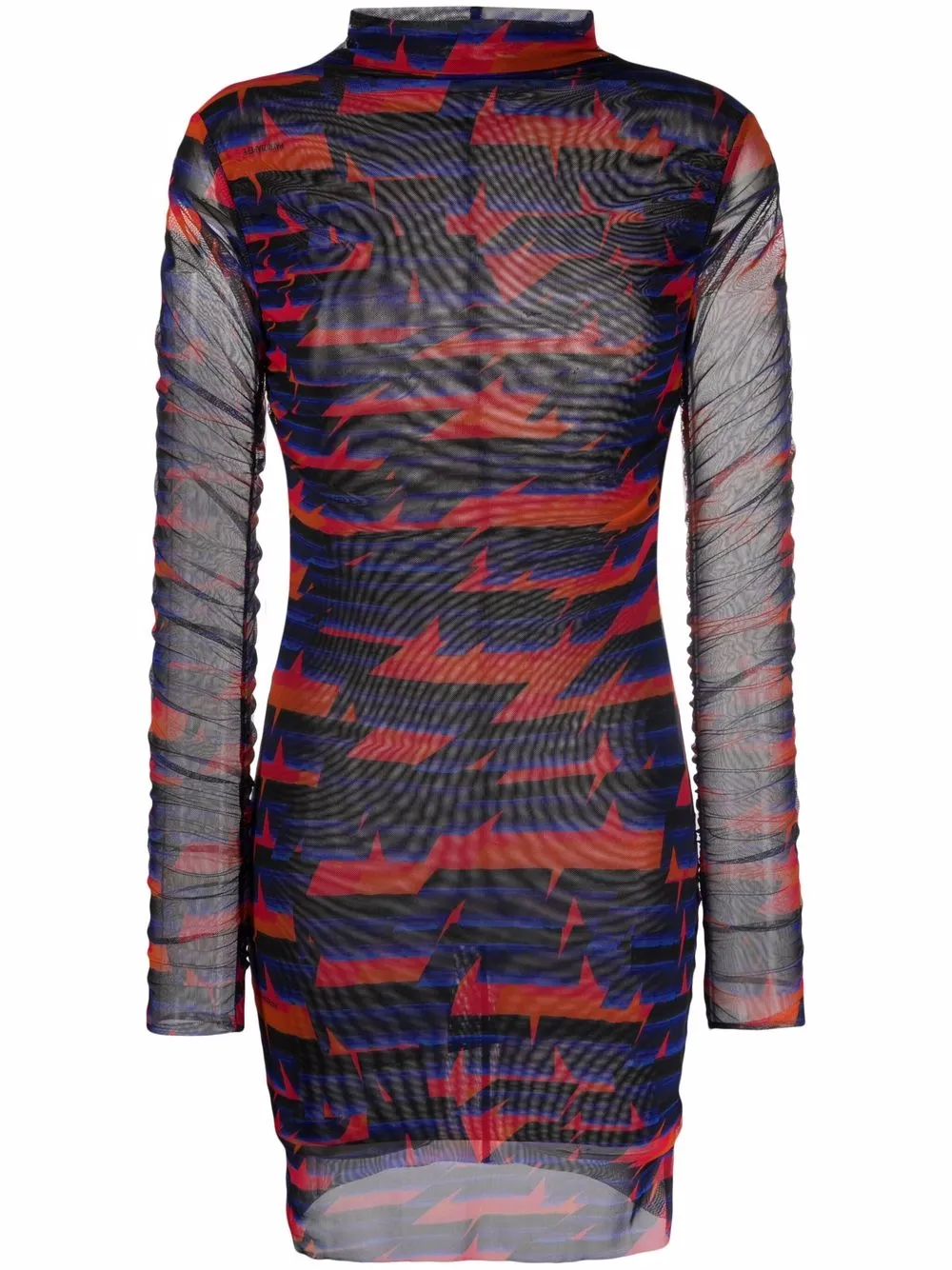

Patrizia Pepe vestido corto con estampado geométrico - Azul