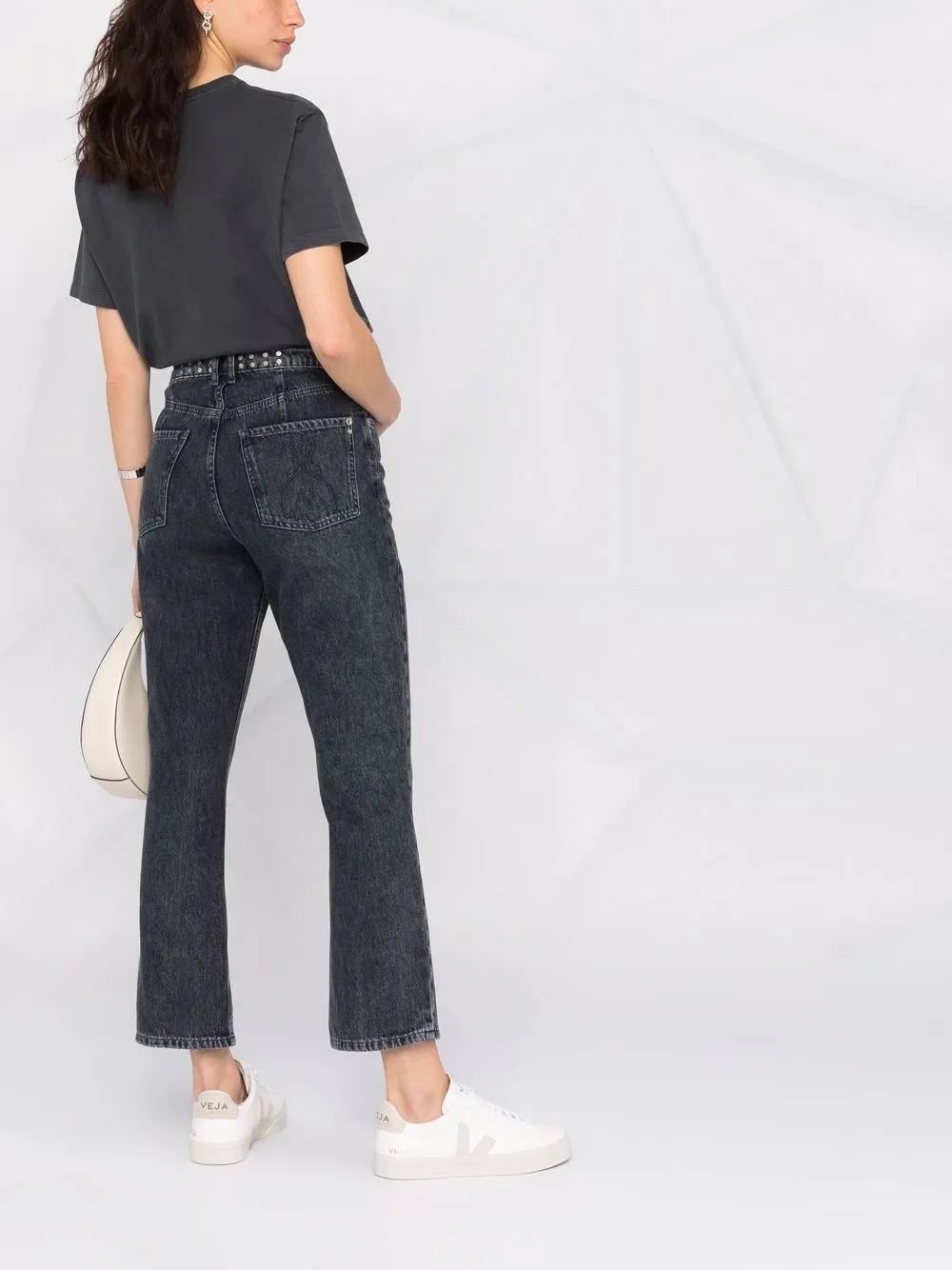 фото Patrizia pepe укороченные джинсы с завышенной талией