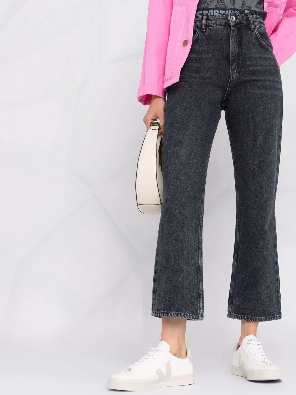 фото Patrizia pepe укороченные джинсы с завышенной талией