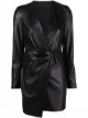 Image 1 of Patrizia Pepe leather-effect asymmetric mini dress