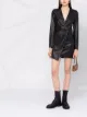 Image 2 of Patrizia Pepe leather-effect asymmetric mini dress