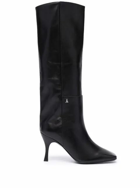 Patrizia Pepe square-toe leather boots