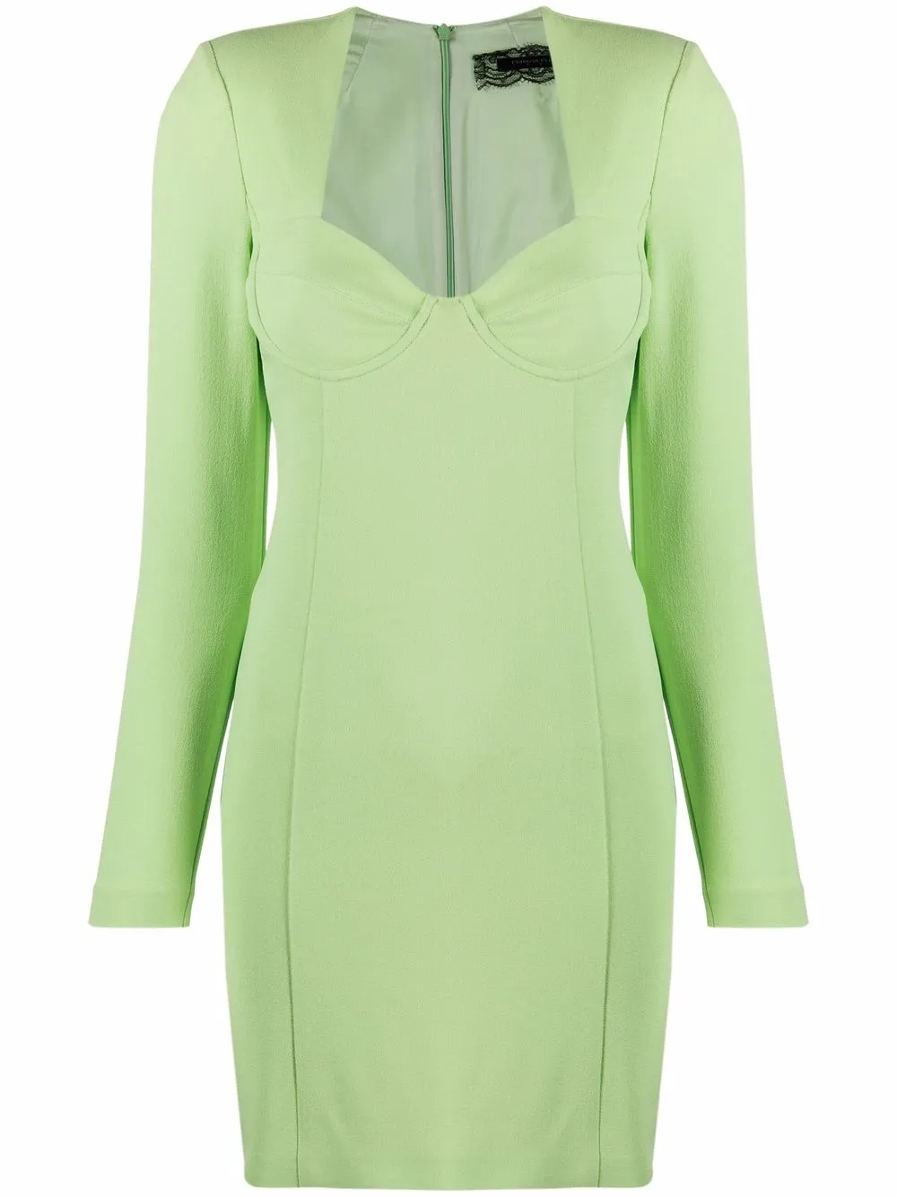 

Patrizia Pepe vestido corto con escote en forma de corazón - Verde
