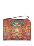 Giuseppe Zanotti Fabian leather clutch - Red