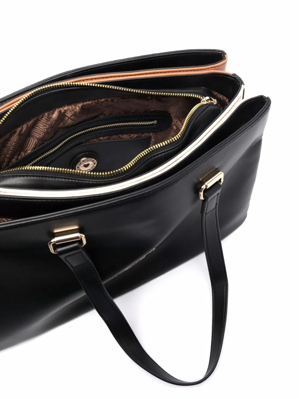 фото Love moschino сумка-тоут со складками и логотипом