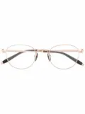 Akoni Pioneer round-frame glasses - Gold