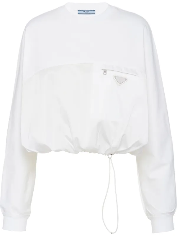 Prada Felpa Con Applicazione - Farfetch