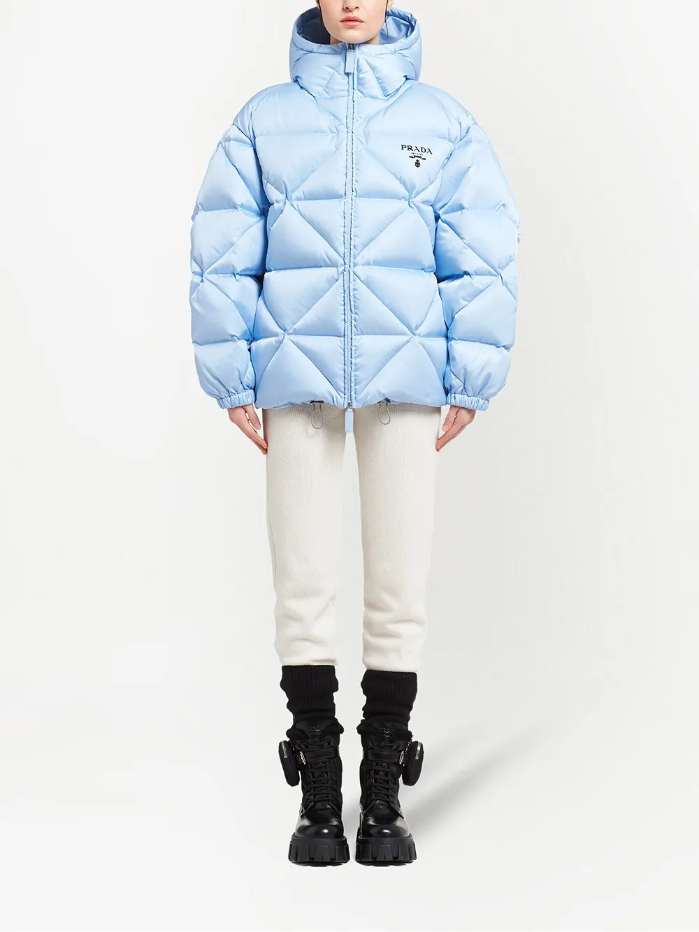 Image 2 of Prada Re-Nylon Gabardine down jacket