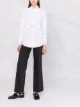 Image 2 of Patrizia Pepe logo-embroidered belted cotton shirt
