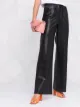 Patrizia Pepe wide-leg faux-leather trousers
