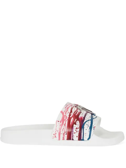 Giuseppe Zanotti Brett logo-plaque slides
