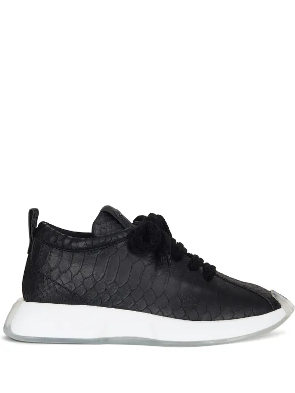 zanotti python sneakers