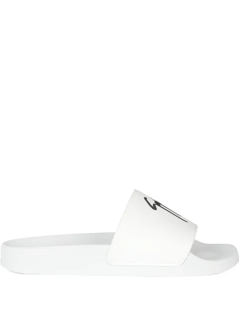 Giuseppe Zanotti Brett logo-print slides