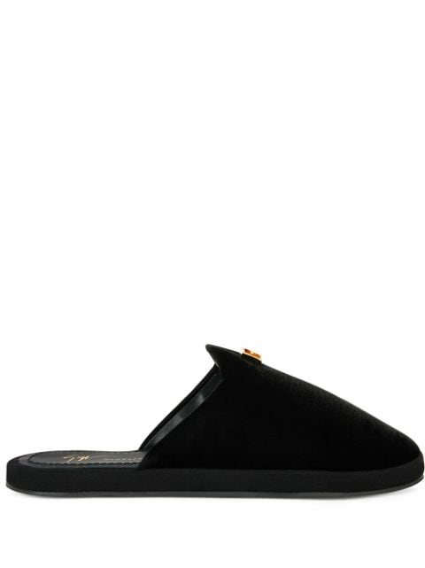 Giuseppe Zanotti Domitille velvet slippers