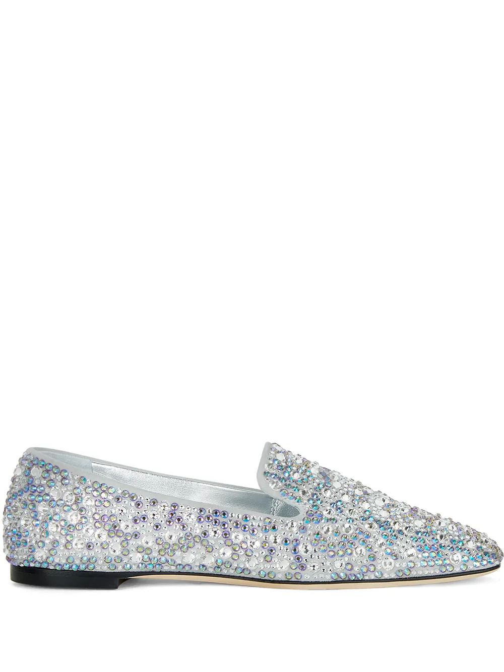

Giuseppe Zanotti Lumineux embellished loafers - White
