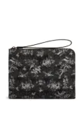 Giuseppe Zanotti Fabian botanical-print clutch bag - Black