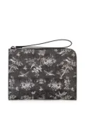 Giuseppe Zanotti Fabian floral-print clutch - Black