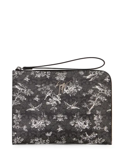 Giuseppe Zanotti Fabian floral-print clutch