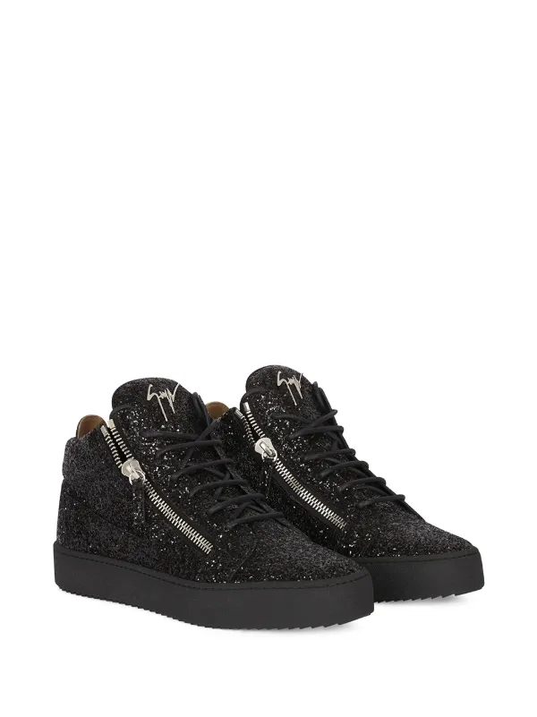 Giuseppe Zanotti Kriss Glitter mid-top Sneakers - Farfetch