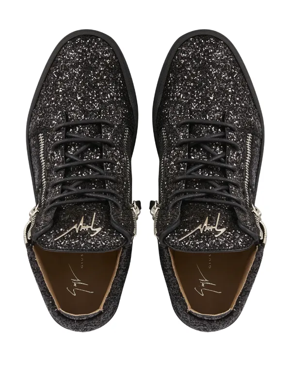 Giuseppe Zanotti Men's Kriss Leather Mid-Top Sneakers