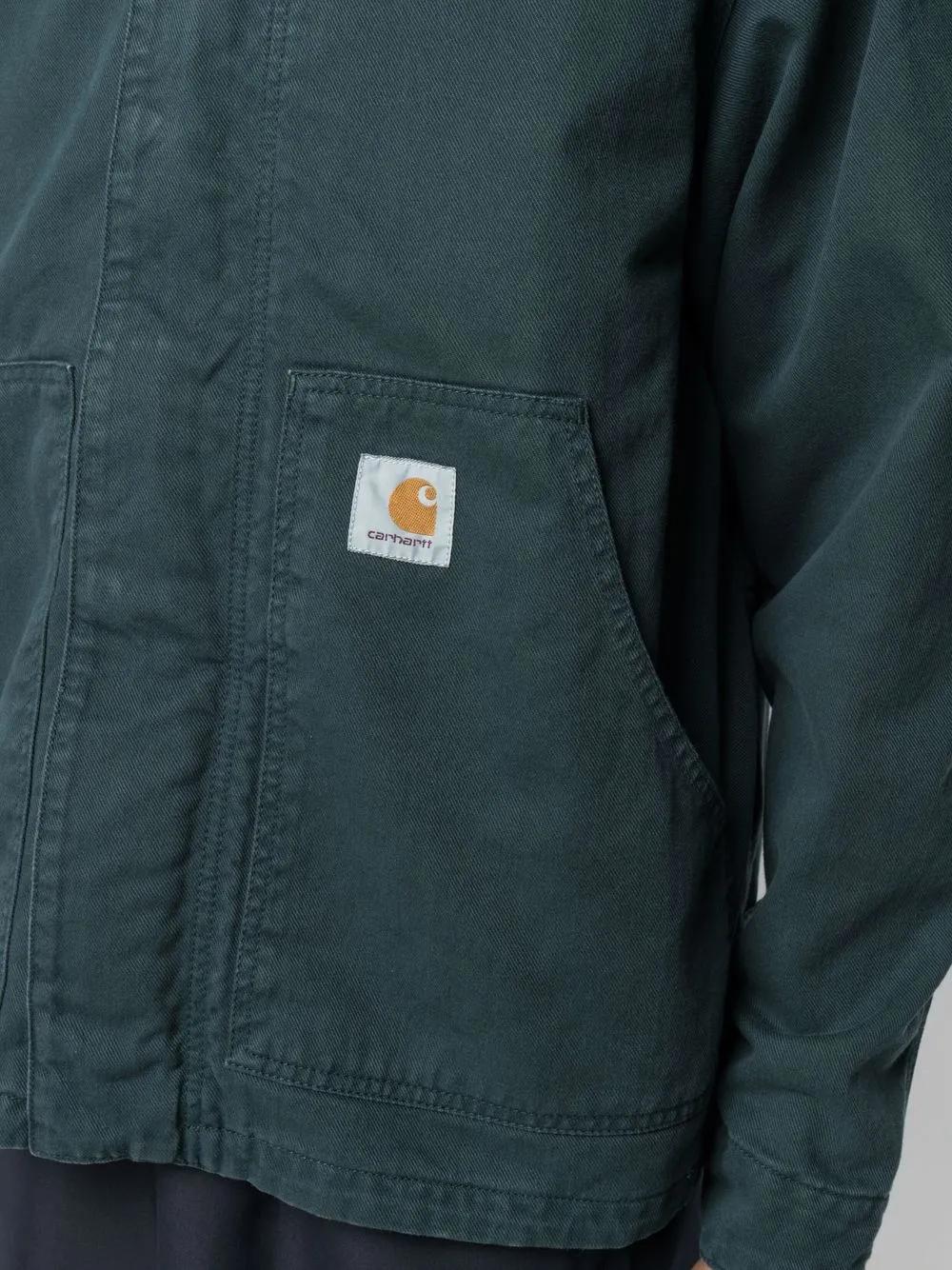 фото Carhartt wip куртка-рубашка с нашивкой-логотипом