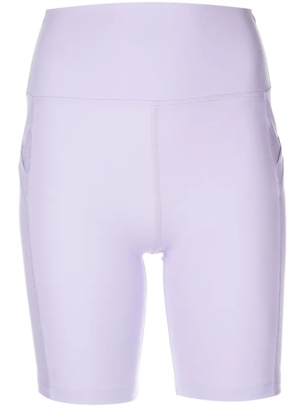 Marchesa high waisted cycling shorts Purple FARFETCH