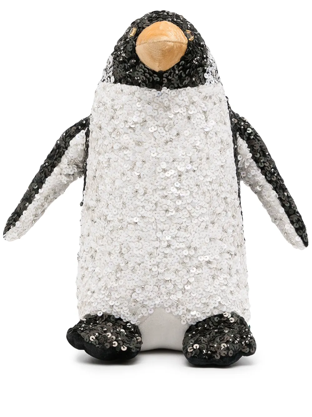 

Anke Drechsel sequin-embroidered velvet penguin - Black