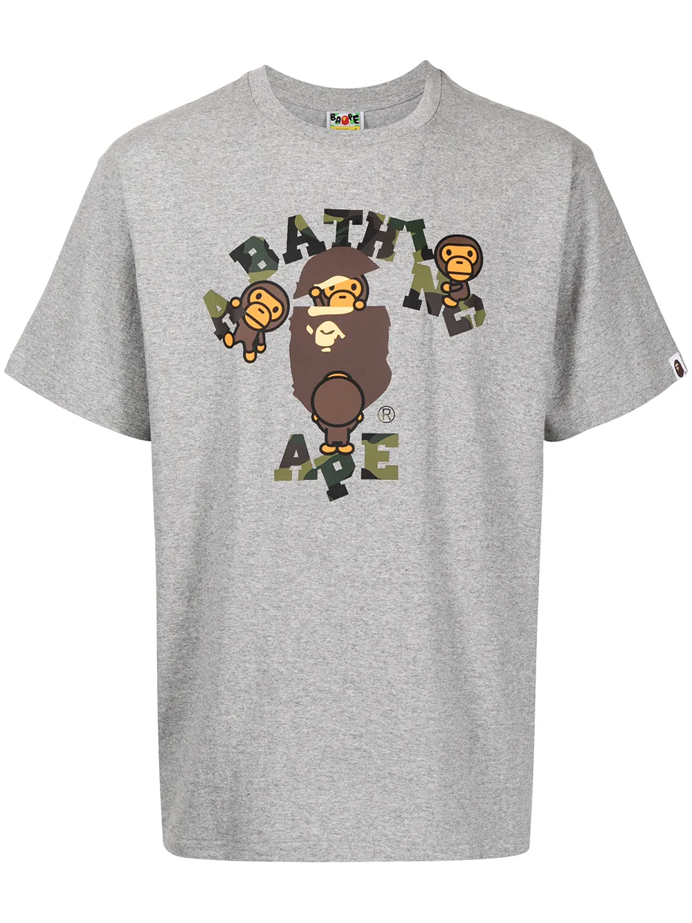 фото A bathing ape® футболка с графичным принтом