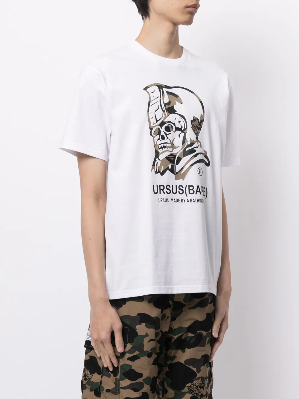 фото A bathing ape® футболка с графичным принтом